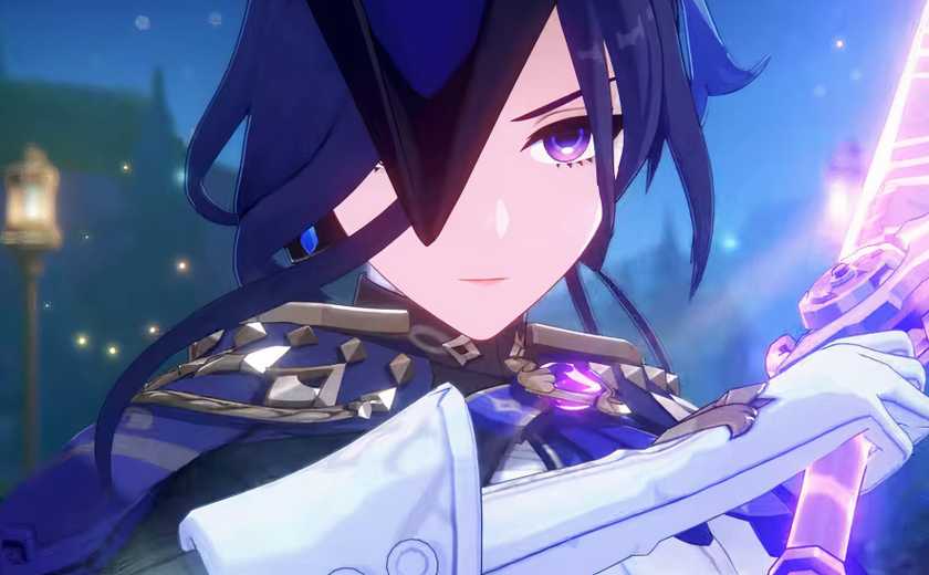 Clorinde using a sword in Genshin Impact